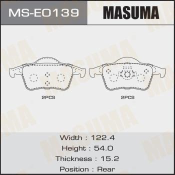 Masuma MS-E0139 Колодки гальмівні барабанні, комплект MSE0139: Купити в Україні - Добра ціна на EXIST.UA!