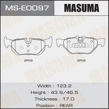 Masuma MS-E0097 Колодки гальмівні барабанні, комплект MSE0097: Купити в Україні - Добра ціна на EXIST.UA!