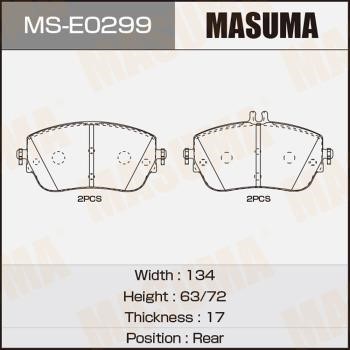 Masuma MS-E0299 Колодки гальмівні барабанні, комплект MSE0299: Купити в Україні - Добра ціна на EXIST.UA!