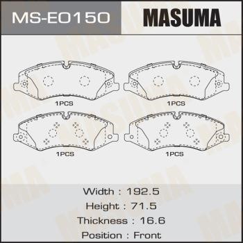 Masuma MS-E0150 Колодки гальмівні барабанні, комплект MSE0150: Купити в Україні - Добра ціна на EXIST.UA!