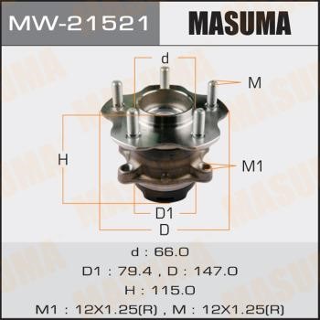 Masuma MW-21521 Маточина колеса MW21521: Приваблива ціна - Купити в Україні на EXIST.UA!