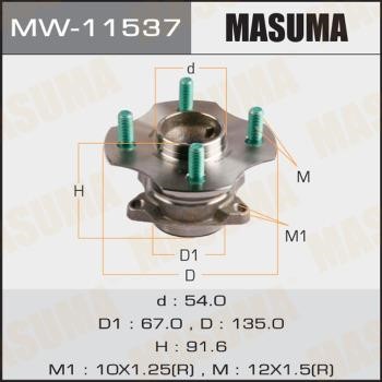 Masuma MW-11537 Підшипник маточини колеса, комплект MW11537: Купити в Україні - Добра ціна на EXIST.UA!