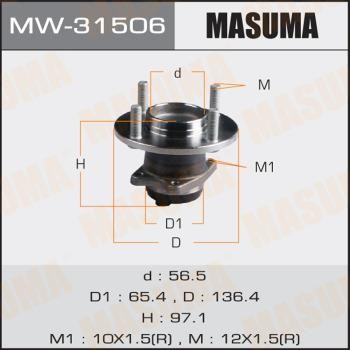 Masuma MW-31506 Маточина колеса MW31506: Купити в Україні - Добра ціна на EXIST.UA!