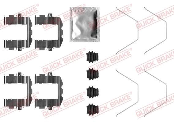Quick brake 109-0057 Комплект монтажний гальмівних колодок 1090057: Купити в Україні - Добра ціна на EXIST.UA!
