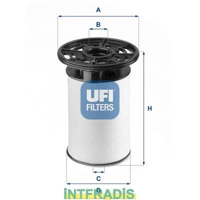 Intfradis 101061 Фільтр палива 101061: Купити в Україні - Добра ціна на EXIST.UA!