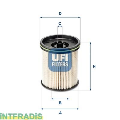 Intfradis 101058 Фільтр палива 101058: Купити в Україні - Добра ціна на EXIST.UA!