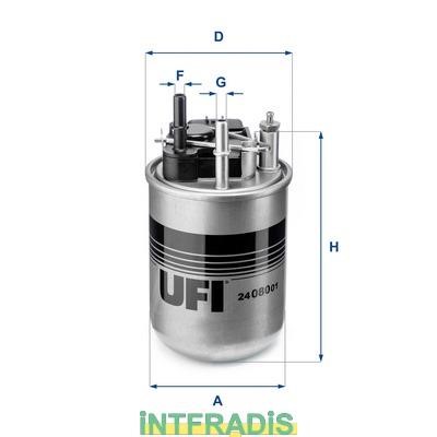 Intfradis 101177 Корпус, паливний фільтр 101177: Купити в Україні - Добра ціна на EXIST.UA!