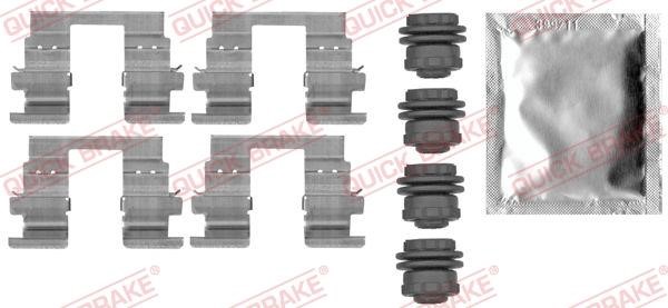 Quick brake 109-0013 Комплект монтажний гальмівних колодок 1090013: Купити в Україні - Добра ціна на EXIST.UA!