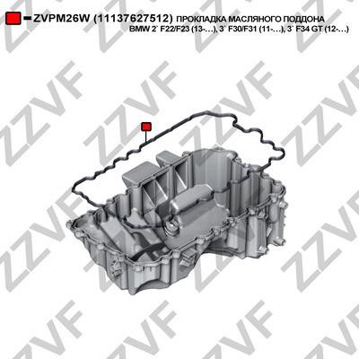 ZZVF ZVPM26W Прокладка масляного піддону ZVPM26W: Купити в Україні - Добра ціна на EXIST.UA!