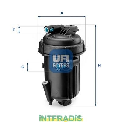 Intfradis 101057 Корпус, паливний фільтр 101057: Купити в Україні - Добра ціна на EXIST.UA!