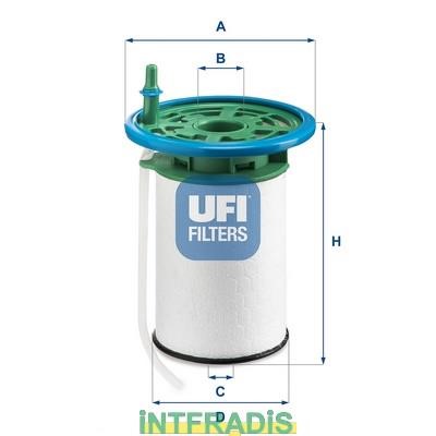 Intfradis 101094 Фільтр палива 101094: Купити в Україні - Добра ціна на EXIST.UA!