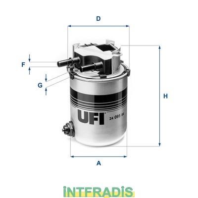 Intfradis 101175 Корпус, паливний фільтр 101175: Купити в Україні - Добра ціна на EXIST.UA!