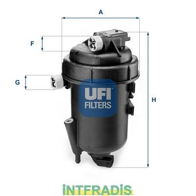 Intfradis 101071 Корпус, паливний фільтр 101071: Купити в Україні - Добра ціна на EXIST.UA!