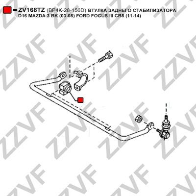 Опора, стабілізатор ZZVF ZV168TZ