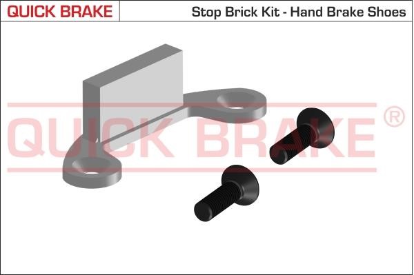 Quick brake 105-0481 Комплект монтажний гальмівних колодок 1050481: Купити в Україні - Добра ціна на EXIST.UA!