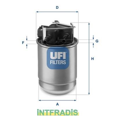 Intfradis 101165 Корпус, паливний фільтр 101165: Купити в Україні - Добра ціна на EXIST.UA!