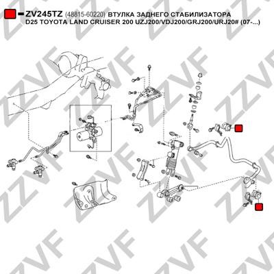 Опора, стабілізатор ZZVF ZV245TZ