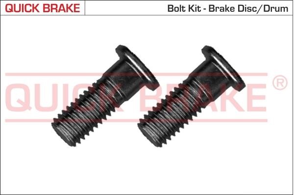 Quick brake 11675K Гвинт, гальмівний диск 11675K: Купити в Україні - Добра ціна на EXIST.UA!