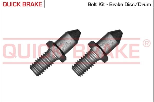Quick brake 11678K Гвинт, гальмівний диск 11678K: Приваблива ціна - Купити в Україні на EXIST.UA!