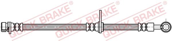 Quick brake 50.714 Гальмівний шланг 50714: Купити в Україні - Добра ціна на EXIST.UA!