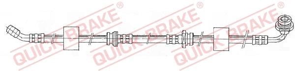 Quick brake 50.951 Гальмівний шланг 50951: Купити в Україні - Добра ціна на EXIST.UA!
