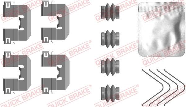 Quick brake 109-0117 Комплект монтажний гальмівних колодок 1090117: Купити в Україні - Добра ціна на EXIST.UA!