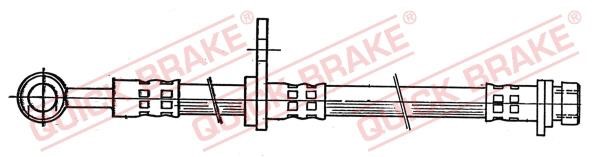 Quick brake 50.996 Гальмівний шланг 50996: Купити в Україні - Добра ціна на EXIST.UA!