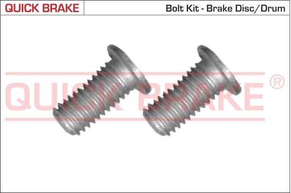 Quick brake 11672K Гвинт, гальмівний диск 11672K: Купити в Україні - Добра ціна на EXIST.UA!