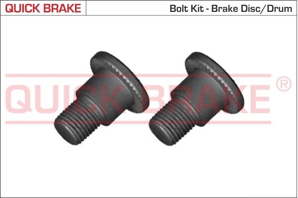 Quick brake 11679K Гвинт, гальмівний диск 11679K: Купити в Україні - Добра ціна на EXIST.UA!