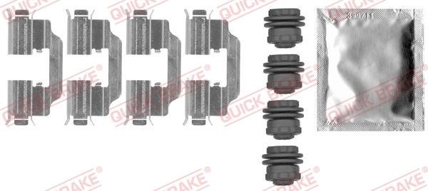 Quick brake 109-0012 Комплект монтажний гальмівних колодок 1090012: Купити в Україні - Добра ціна на EXIST.UA!