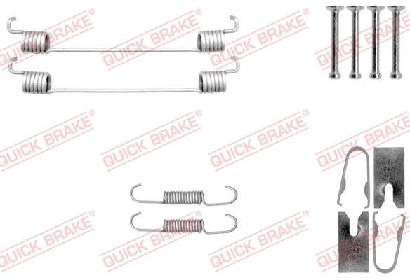 Quick brake 105-0040 Комплект монтажний гальмівних колодок 1050040: Купити в Україні - Добра ціна на EXIST.UA!