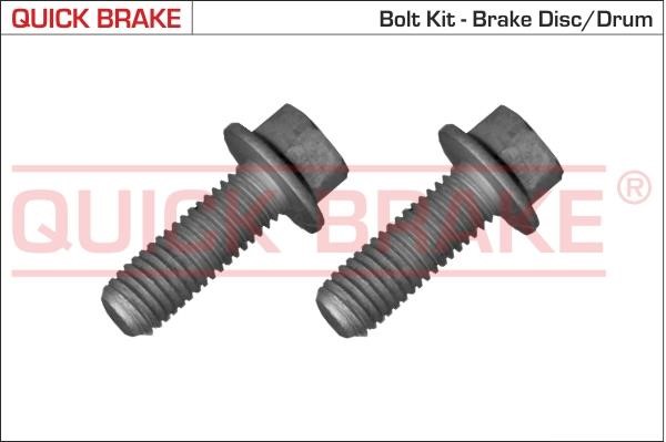 Quick brake 11558XK Гвинт, гальмівний диск 11558XK: Приваблива ціна - Купити в Україні на EXIST.UA!