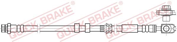 Quick brake 59.801X Гальмівний шланг 59801X: Купити в Україні - Добра ціна на EXIST.UA!