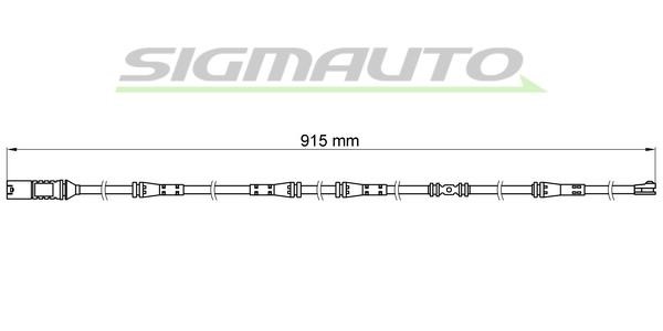 Sigmauto WI0685 Датчик зносу гальмівних колодок WI0685: Купити в Україні - Добра ціна на EXIST.UA!