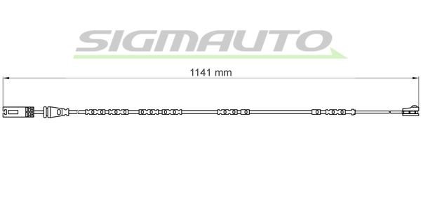 Sigmauto WI0678 Датчик зносу гальмівних колодок WI0678: Купити в Україні - Добра ціна на EXIST.UA!