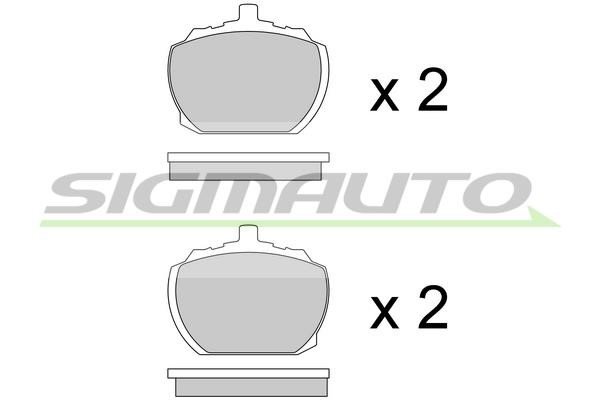 Sigmauto SPA102 Гальмівні колодки, комплект SPA102: Купити в Україні - Добра ціна на EXIST.UA!