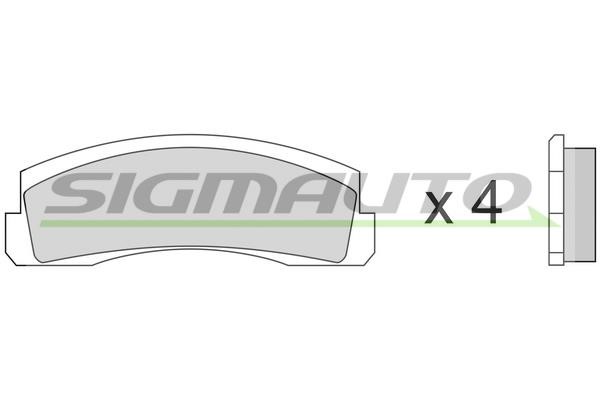 Sigmauto SPA138 Гальмівні колодки, комплект SPA138: Купити в Україні - Добра ціна на EXIST.UA!