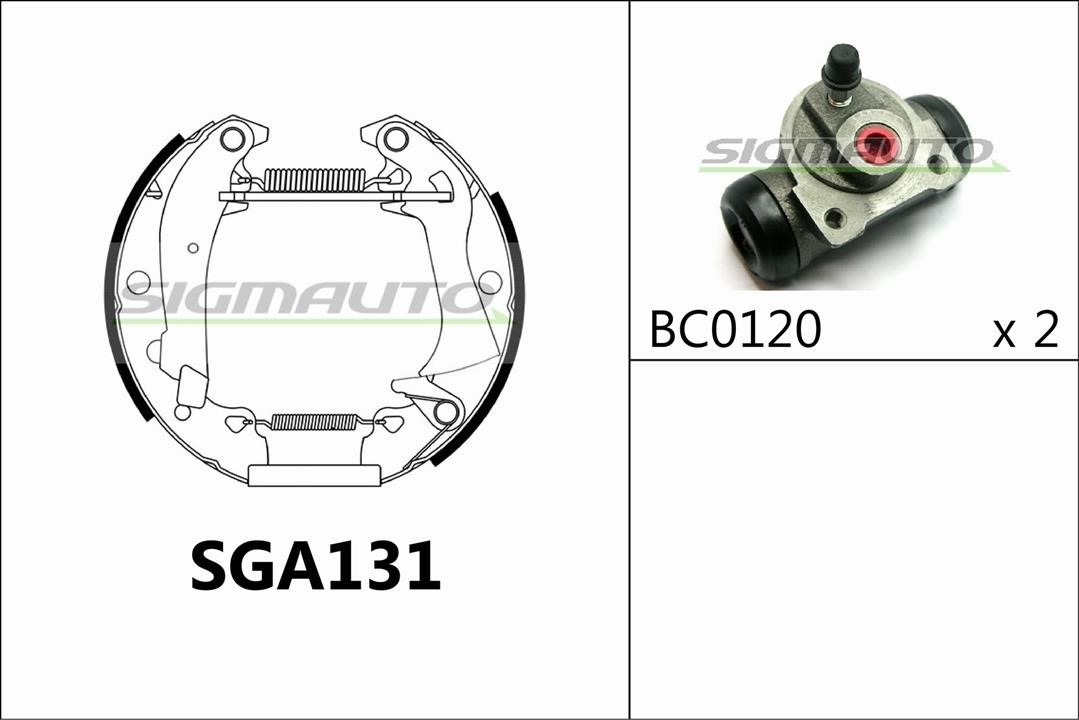 Sigmauto SGA131 Колодки гальмівні барабанні, комплект SGA131: Купити в Україні - Добра ціна на EXIST.UA!