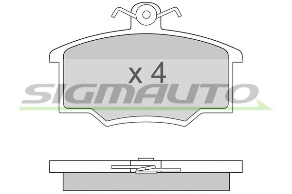 Sigmauto SPA281 Гальмівні колодки, комплект SPA281: Купити в Україні - Добра ціна на EXIST.UA!