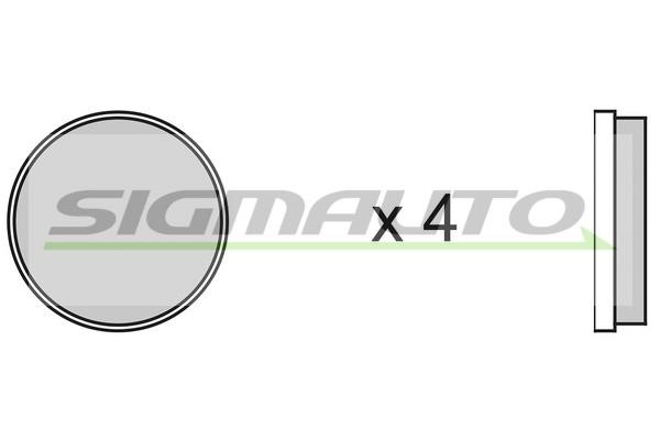 Sigmauto SPA067 Гальмівні колодки, комплект SPA067: Купити в Україні - Добра ціна на EXIST.UA!