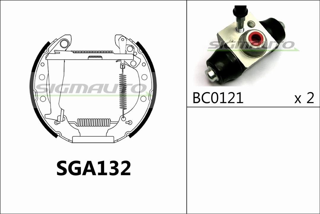 Sigmauto SGA132 Колодки гальмівні барабанні, комплект SGA132: Приваблива ціна - Купити в Україні на EXIST.UA!