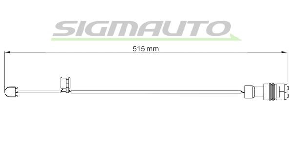 Sigmauto WI0543 Датчик зносу гальмівних колодок WI0543: Купити в Україні - Добра ціна на EXIST.UA!