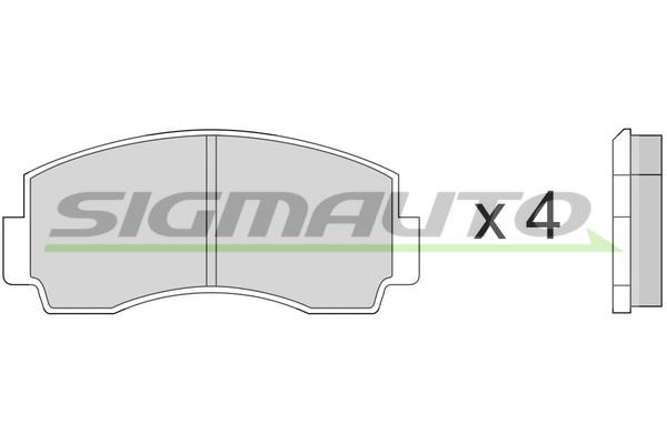 Sigmauto SPA168 Гальмівні колодки, комплект SPA168: Купити в Україні - Добра ціна на EXIST.UA!