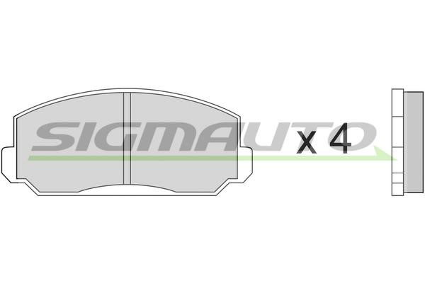 Sigmauto SPA150 Гальмівні колодки, комплект SPA150: Купити в Україні - Добра ціна на EXIST.UA!
