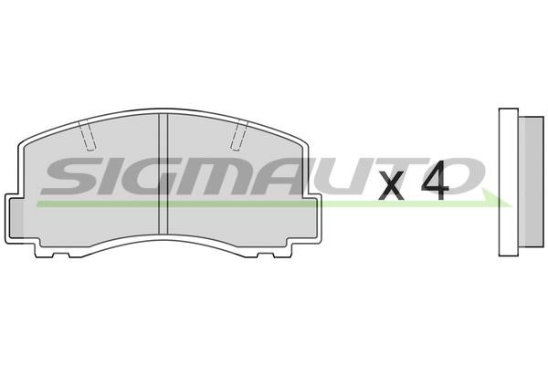 Sigmauto SPA256 Гальмівні колодки, комплект SPA256: Купити в Україні - Добра ціна на EXIST.UA!