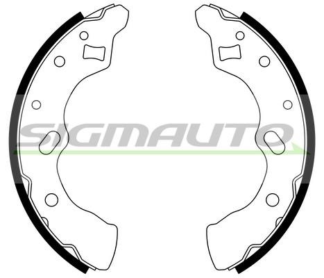 Sigmauto SFA790 Колодки гальмівні барабанні, комплект SFA790: Купити в Україні - Добра ціна на EXIST.UA!
