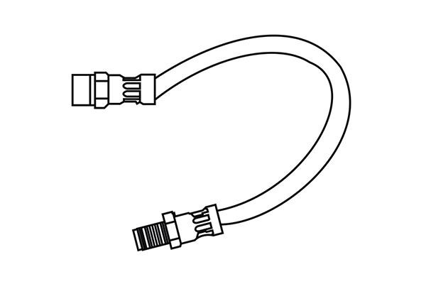 WXQP 340371 Гальмівний шланг 340371: Купити в Україні - Добра ціна на EXIST.UA!