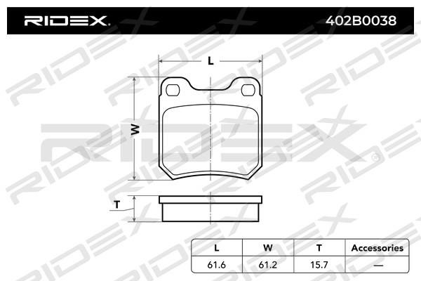 Купити Ridex 402B0038 – суперціна на EXIST.UA!