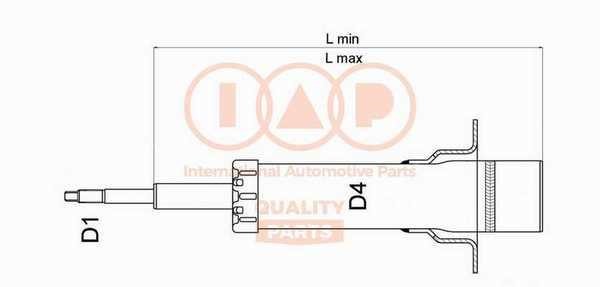 IAP 504-13095 Амортизатор підвіски передній правий масляний 50413095: Купити в Україні - Добра ціна на EXIST.UA!