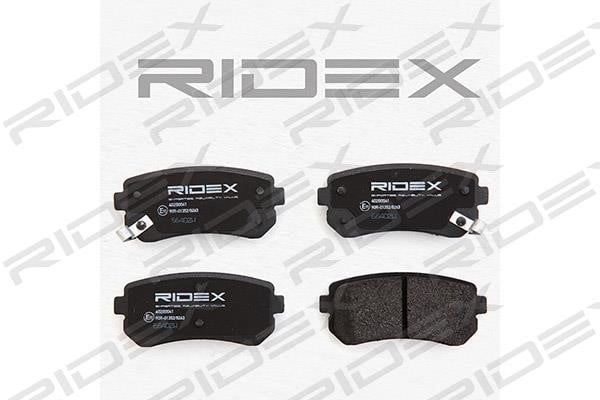 Ridex 402B0041 Гальмівні колодки, комплект 402B0041: Купити в Україні - Добра ціна на EXIST.UA!